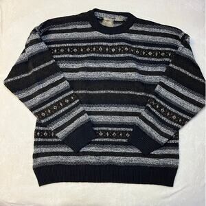 Vintage Knit Grandpa Sweater Wool Blend